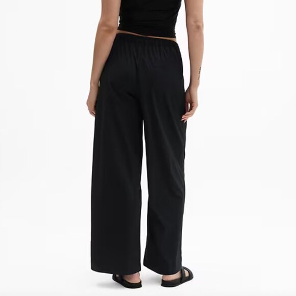 Large - ATHLETA - Drift Poplin Pant Black NEW $119 msrp - Picture 4 of 5